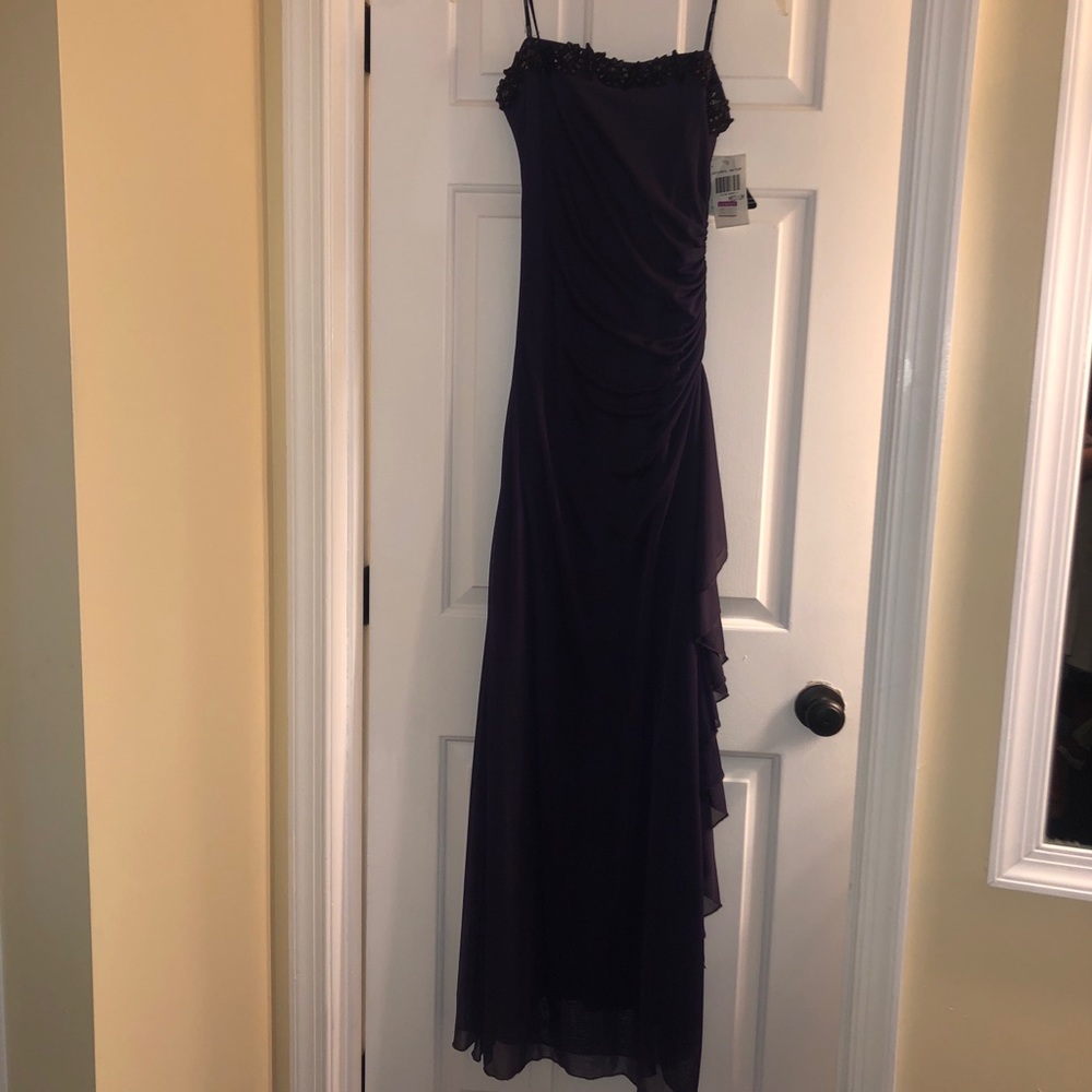 Dark purple long dress